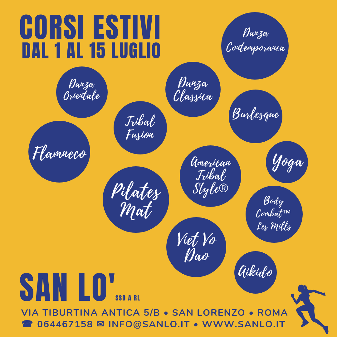 Corsi Estivi 2019