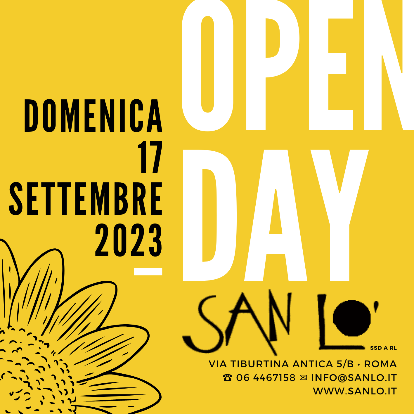 Open Day 17/09/2023